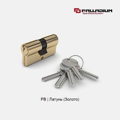 Цилиндровый механизм PALLADIUM AL 60 (ключ/ключ), золото Цилиндровый механизм PALLADIUM AL 60 (ключ/ключ), золото